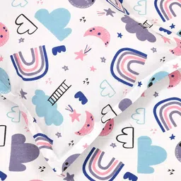 mafatlal 144 TC Printed Pure Cotton Single Bedsheet with Pillow Cover image 4