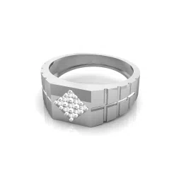 avsar Kanika White Gold Diamond-Studded Ring image 4