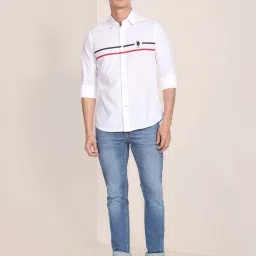 u.s. polo assn. Logo Print Shirt with Button-Down Collar image 4