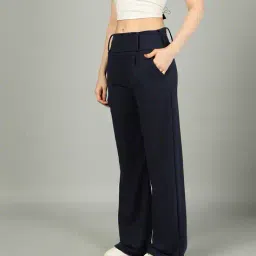 Shein Full Length Pleated Relaxed Fit Pants with Pockets image 4