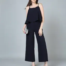 Shein Spaghetti Strap Wide Leg Jumpsuit With pockets image 4