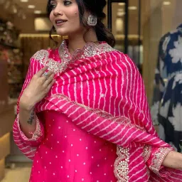 acai Women Embroidered Straight Kurta Suit Set image 4