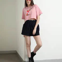 Shein Short Sleeves Graphic Chest Print Crew T-Shirt image 4