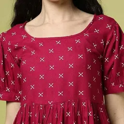 acai Women Printed A-Line Dress image 4