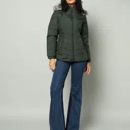 fort collins Women Quilted Regular Fit Jacket with Detachable Hood image 4