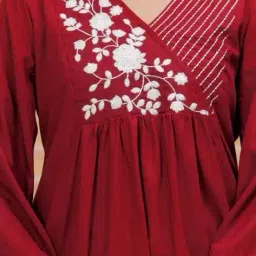acai Women Embroidered Flared Tunic image 4