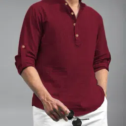 neonomad Men Slim Fit Short Kurta image 4