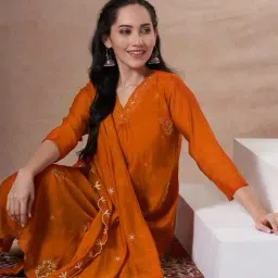 fashor Embroidery A-line Kurta Set image 4