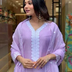 indie picks Floral Straight Kurta Set image 4