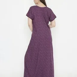 nightspree Women Checked Nighti with Short Sleeves image 4