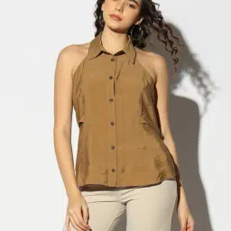 outryt by azorte Collared Halter Top image 4