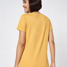 honey by pantaloons Women Typographic Print Regular Fit Round-Neck T-Shirt image 4