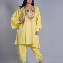 letsdressup Women Floral Print Salwar with Elasticated Waist  image 4