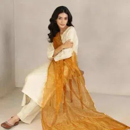 fabindia Woven Dupatta with Tassels image 4