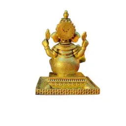 aakrati Brass Sitting Ganesha Idol image 4