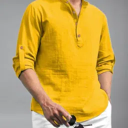 neonomad Men Slim Fit Short Kurta image 4