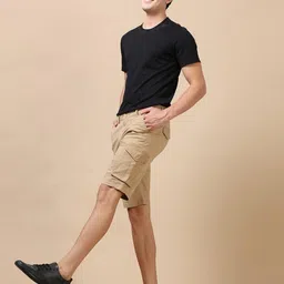 bushirt Men Flat-Front Regular Fit Cargo Shorts image 5