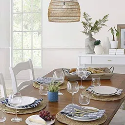 lavichitra Pack of 5 Braided Jute Placemats image 5