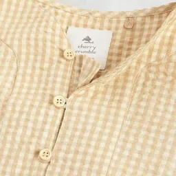 cherry crumble by nitt hyman Checked Full Sleeve Nightsuit Set image 5