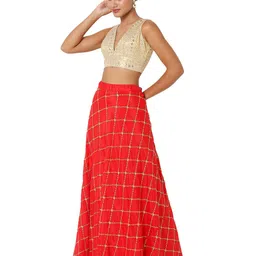 salwar studio Embellished Back Open Blouse image 5
