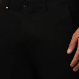 louis philippe Men Flat-Front Tapered Fit Trousers image 5