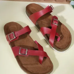 mozafia Women Flat Sandals with PU upper image 5