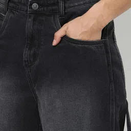 yousta Men Mid-Wash Regular Fit Carpenter Shorts image 5