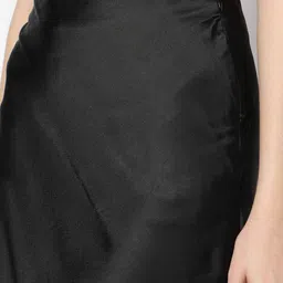 yousta Women A-Line Satin Skirt image 5