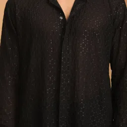 vastramay Embellished Georgette Long Kurta image 5