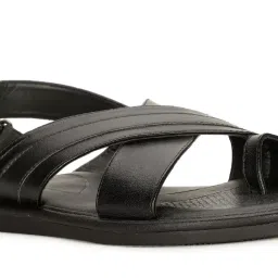 bata Men Criss-Cross Strappy Sandals with Velcro Closure image 5