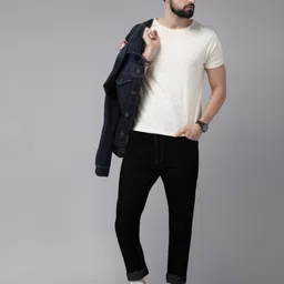 jb just black Men Relaxed Fit Jeans with 5-Pocket Styling image 5