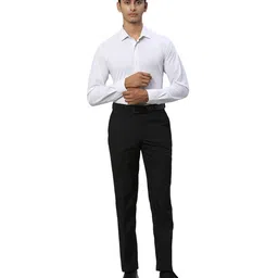 park avenue Men Relaxed Fit Trousers with Slip Pockets image 5