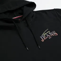 tommy hilfiger Men Brand Print Regular Fit Hoodie with Kangaroo Pocket image 5