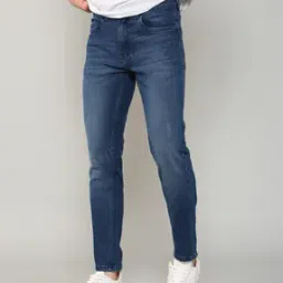 Shein Casual Full length Light Wash Slim Jeans-picture-40