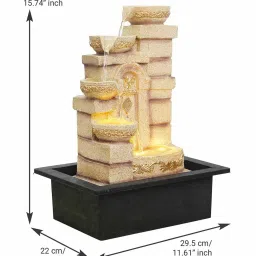 chronikle Table Top 4 Steps Waterfall Fountain image 5