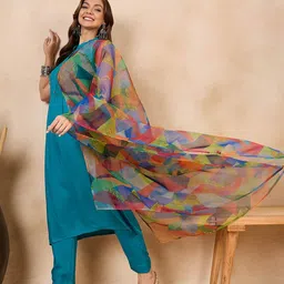 inweave Women Floral Print Dupatta image 5