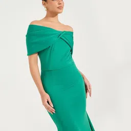 styli Women Off Shoulder Sheath Dress image 5