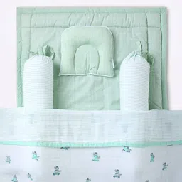 mila baby Checked Baby Head Pillow image 5