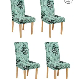 cortina eyelet curtain Pack of 4 Printed Slip-on Chair Covers image 5