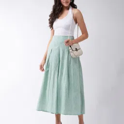 inweave Women Single-Pleat Palazzos with Semi-Elasticated Waist image 5