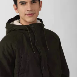 american eagle Flap Pockets Bomber Jacket with Hood image 5