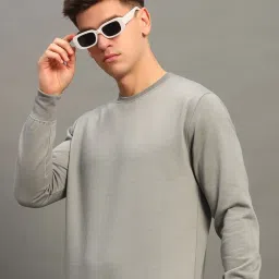 alpha tribe Men Regular Fit Sweatshirt image 1