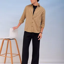 the indian garage co Men Patterned Relaxed Fit Shirt image 5