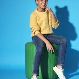 nick & jones Girls Knitted Regular Fit Sweater image 5