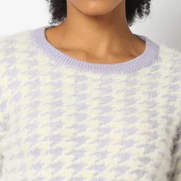 rio Women Houndstooth-Knit Pullover image 5