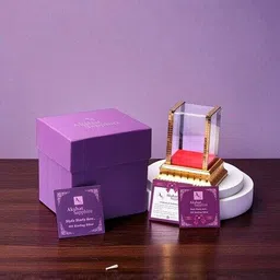 akshat sapphire Pure Silver Hanuman Idol with Acrylic Box image 5