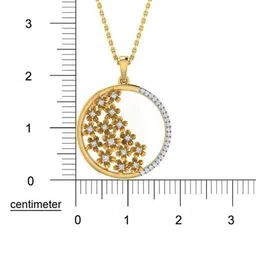 whp jewellers Women Yellow Gold Diamond-Studded Pendant image 5