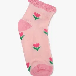 wotnot by azorte Girls Pack of 3 Printed Ankle-Length Socks image 5