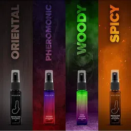 villain Pack of 4 Raid Combo Premium Perfume Gift Set image 5