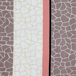 arrabi Geometric Print Super King Bedsheet with Pillow Covers image 5